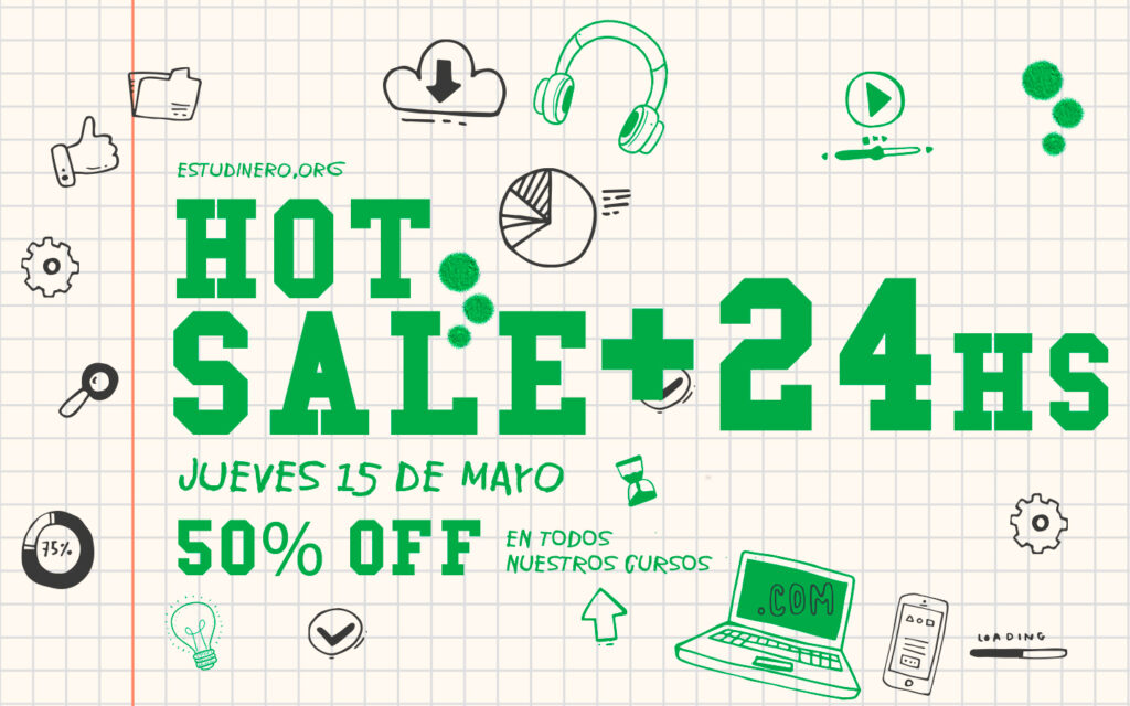 ¡+24 HS HOT SALE  EN ESTUDINERO!